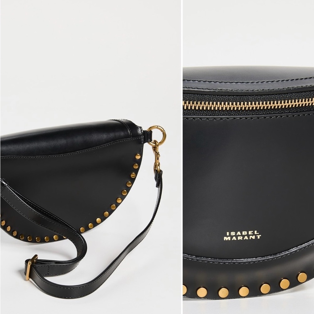 Isabel Marant Skano Belt Bag with Gold Studs - Picture 5 of 9